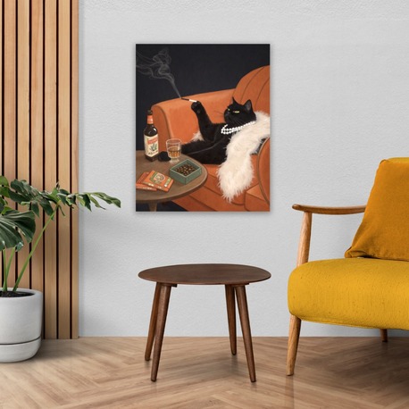 Keyif Yapan Kedi Poster