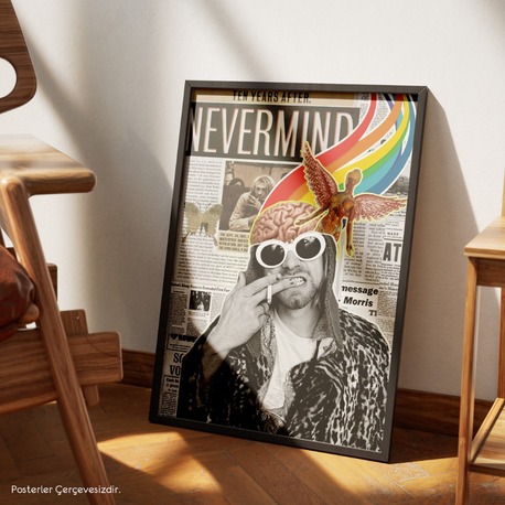 Kurt Cobain Nevermind Posteri