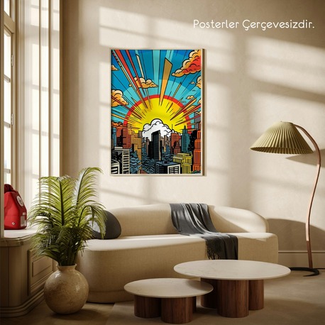 Pop Art Şehir Posteri