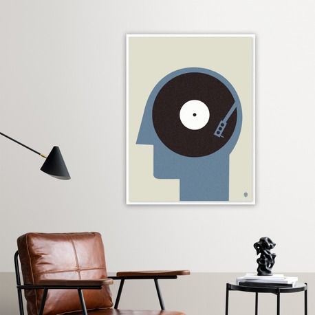 Plak Kafa Çizim Poster