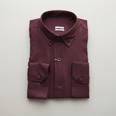 REGULAR FIT CEPSİZ ERKEK KETEN GÖMLEK