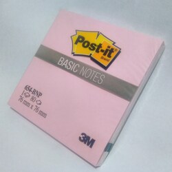Post-it Basic Notes 654-BNP 80 Yaprak Pembe