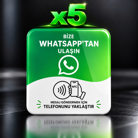 5'li Whatsapp NFC Kartı