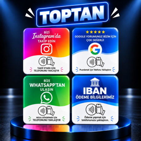 20 Adet NFC Kart | Toptan Paket