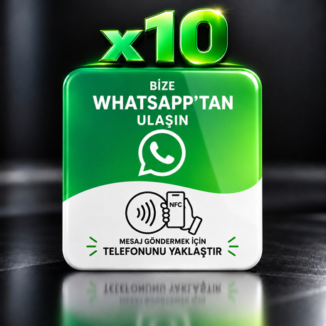 10'lu Whatsapp NFC Kartı