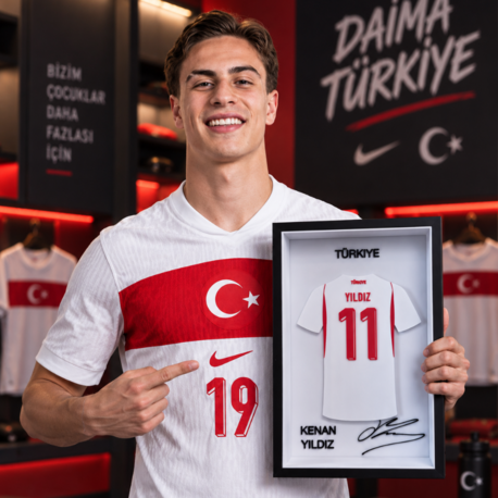 Kenan Yıldız - Türkiye Milli Takım - İmzalı Forma Çerçevesi