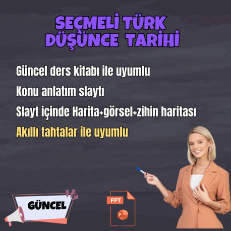 SEÇMELİ TÜRK DÜŞÜNCE TARİHİ KONU ANLATIM SLAYTI