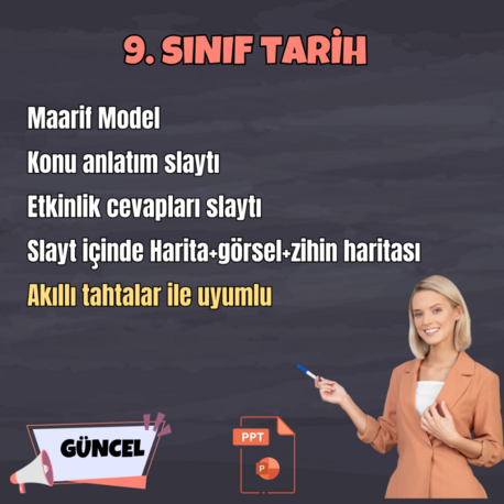 9. SINIF TARİH MAARİF MODEL