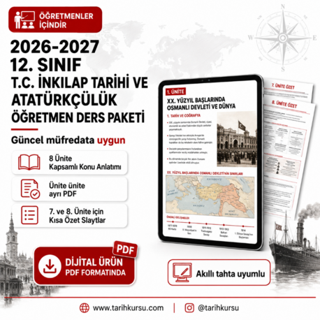 GÜNCELLENİYOR..... 2026-2027 T.C. İnkılap Tarihi ve Atatürkçülük Öğretmen Ders Paketi