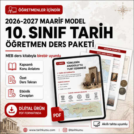 GÜNCELLENİYOR.... 2026-2027 Maarif Model 10. Sınıf Tarih Öğretmen Ders Paketi