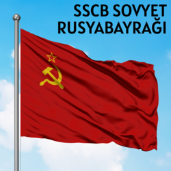 50*75 cm Sovyet Rusya Bayrağı