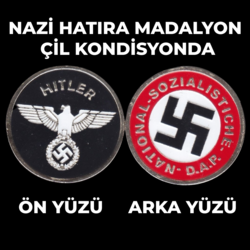 Nazi Hatıra Madalyon Çil Kondisyonda-Pfennig Hediyelidir