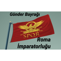 50*75 cm Roma İmparatorluğu SPQR Bayrağı