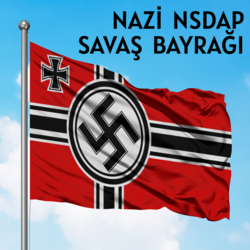 Nazi Almanyası Savaş Bayrağı 50*75 cm