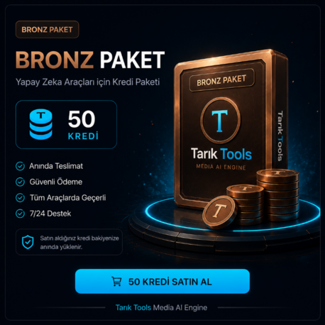 Tarık Tools - 50 Kredi Bronz Paketi (Anında Teslimat E-PIN)