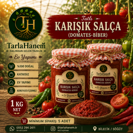 Bizimle iletişime geçin TATLI KARIŞIK SALÇA ( en az 5 adet sipariş )