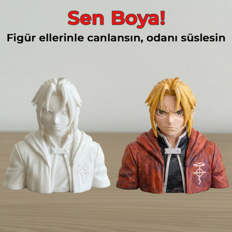 Edward Elric Figür Boyama Kiti - Metal Simyacı'nın Kaderini Sen Renklendir