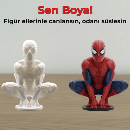 Spidey 3D Figür Boyama Kiti - Kendi Mahallenizin Kahramanını Renklendir