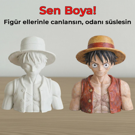 Monkey D. Luffy Figür Boyama Kiti - Kendi Korsanlar Kralını Yarat