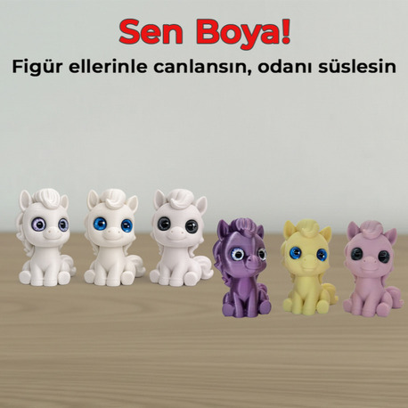 My Little Pony DIY Mini Set - 3’lü Paket & Sürpriz Göz Detaylı