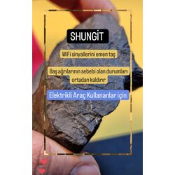 Shungit ham parça