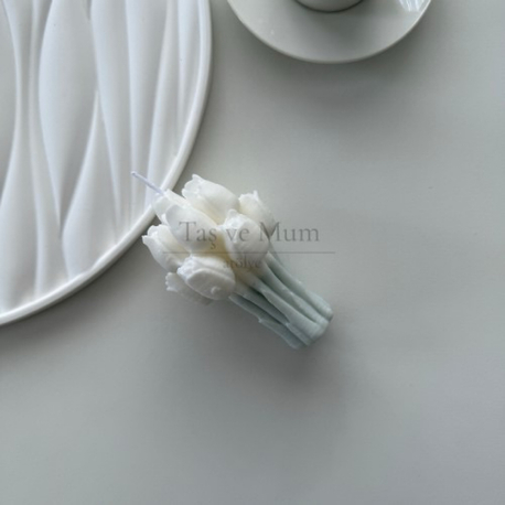 Lale Model Vegan ve Vanilya Kokulu Soya Wax Mum(adet)