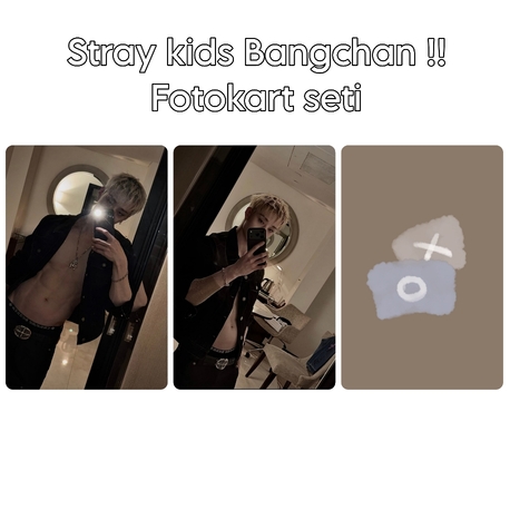 Stray kids Bangchan!! Fotokart seti