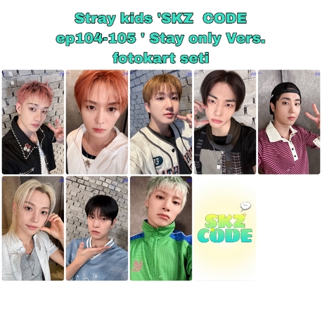 Stray kids 'SKZ  CODE ep104-105 ' Stay only Vers. fotokart seti