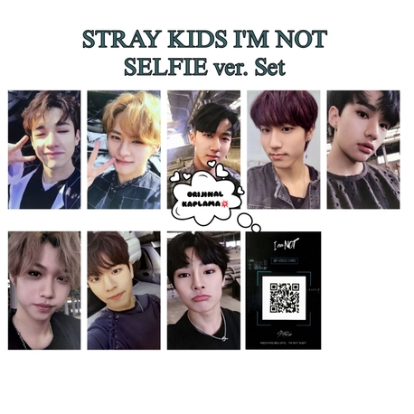 (ORİJİNAL KAPLAMA) Stray kids I'M NOT SELFİE VERS FOTOKART