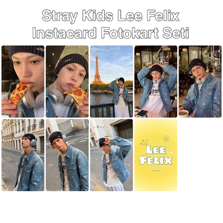 stray kids felix insta card fotokart set