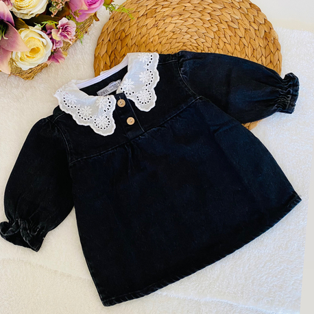 Zara denim elbise / Siyah