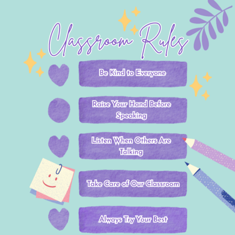 CLASSROOM RULES POSTER