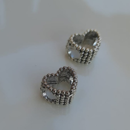 Kalp charm, Silver