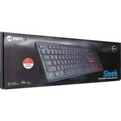 Everest KB-120 Sleek Siyah USB Gökkuşağı Aydınlatmalı Q Gaming Oyuncu Klavyesi