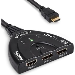 3 Port HDMI Switcher 3×1 Auto Switch Selector