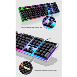 Concord C-59+ Rgb Led Gaming Işıklı Oyuncu Klavye Gaming Oyun PC KLAVYE C-59