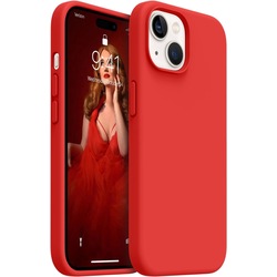 iPhone 15 Uyumlu Lansman Kılıf, Kadife İç Doku, Soft Yumuşak Liquid Silikon