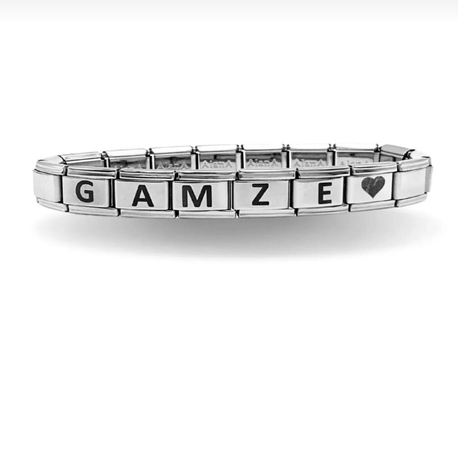 İsimli kişiye özel Çelik charm