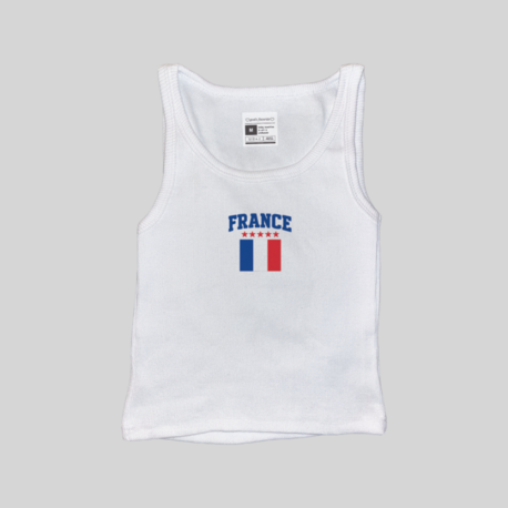 France Fitilli Askılı Üst Atlet