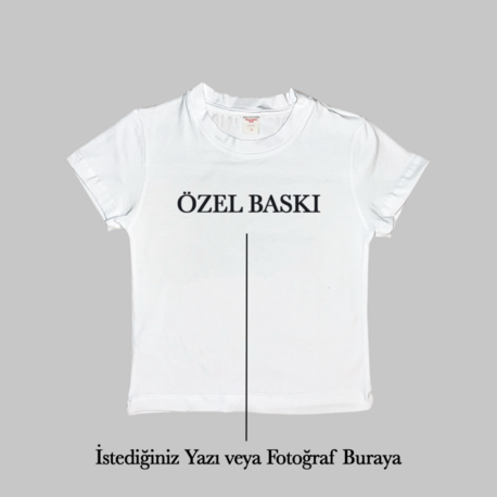 Kişiye Özel Baskı Baby Tee Crop Top Üst