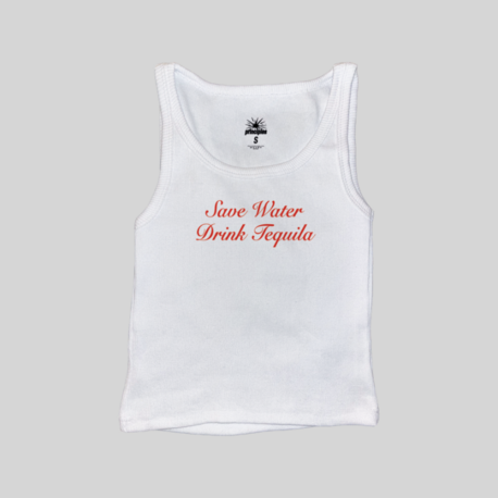 Save Water Drink Tequila Fitilli Askılı Üst Atlet
