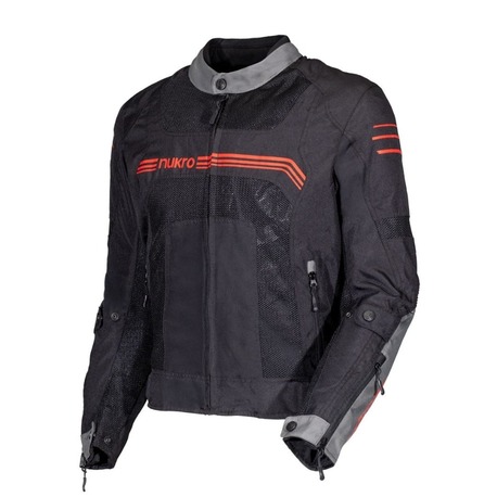 Nukrowear Guardio Kırmızı Erkek 3 Mevsim Motosiklet Ceketi