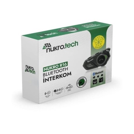 NUKRO TECH R16 BLUETOOTH 8 KİŞİLİK İNTRKOM