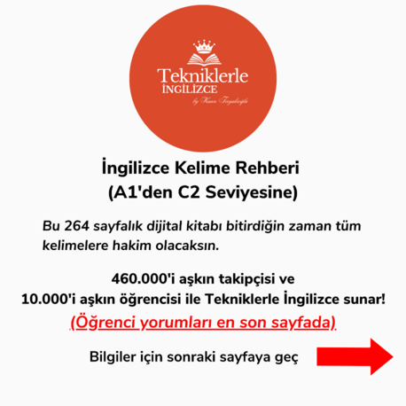 Tüm İngilizce Kelimeleri Öğreten Dijital Kitap