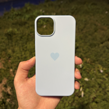 Kalp Logo Telefon Kılıfı Bebe Mavisi