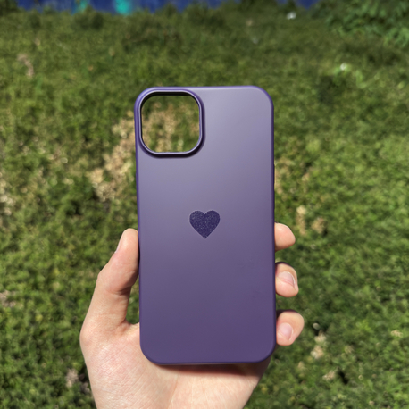 Kalp Logo Telefon Kılıfı Mor