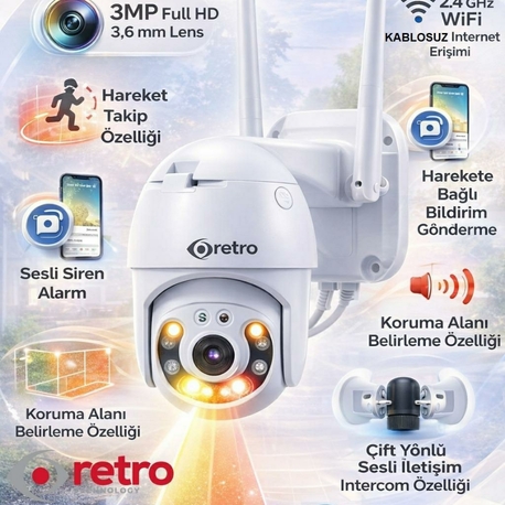 3MP Wifi Smart Pt Kamera RT-1311-Wifi