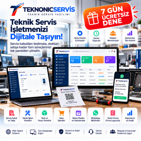 Teknonic Teknik Servis Yazılımı