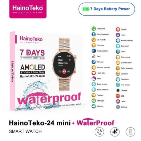 HAİNOTEKO 24 AKILLI SAAT 7 GÜN ŞARJ SÜRELİ 