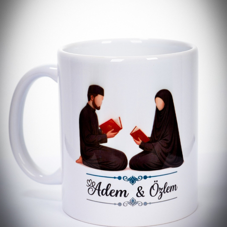Adem & Özlem çiftlere özel kupa 